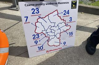 Czarne punkty wodne na Mazowszu