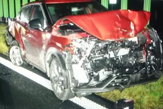 Wypadek na drodze ekspresowe S16. Zderzyły się cztery samochody