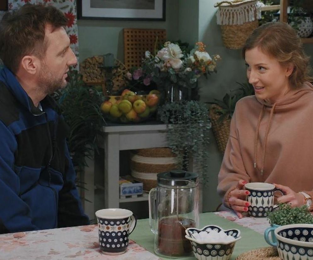 	M jak miłość odc. 1788. Bartek (Arkadiusz Smoleński), Natalka (Dominika Suchecka)