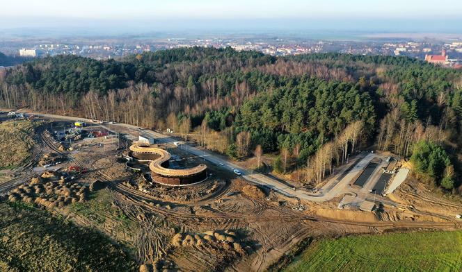 Budowa tężni solankowej w Lidzbarku Warmińskim. Zobacz nowe zdjęcia