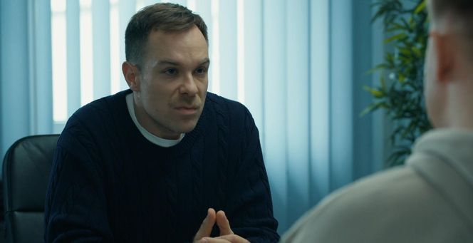 	Barwy szczęścia odc. 3186. Majak (Łukasz Borkowski), młody Leszek Szymański (Maciej Czerklański)