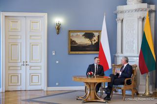 Karol Nawrocki na Litwie