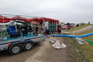 Strażacy z Grudziądza walczą na południu Polski z powodzią