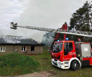 Pożar stolarni pod Nasielskiem