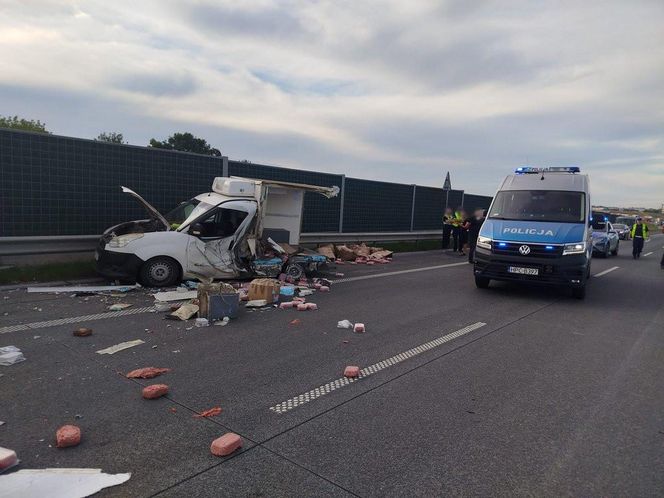 Wypadek na S5 w Lisim Ogonie