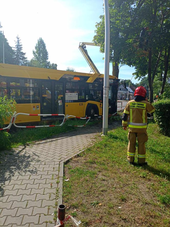 Wypadek autobusu w Mysłowicach