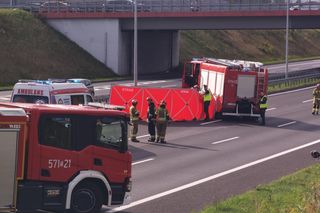 Śmiertelny wypadek na DTŚ w Rudzie Śląskiej. Zginął motocyklista. W kierunku Zabrza utworzył się zator