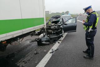 Warlubie. Koszmarny wypadek na autostradzie A1! Nie żyje 34-latka [ZDJĘCIA]