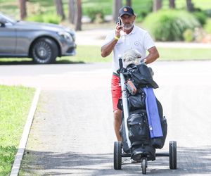 Michał Probierz na polu golfowym