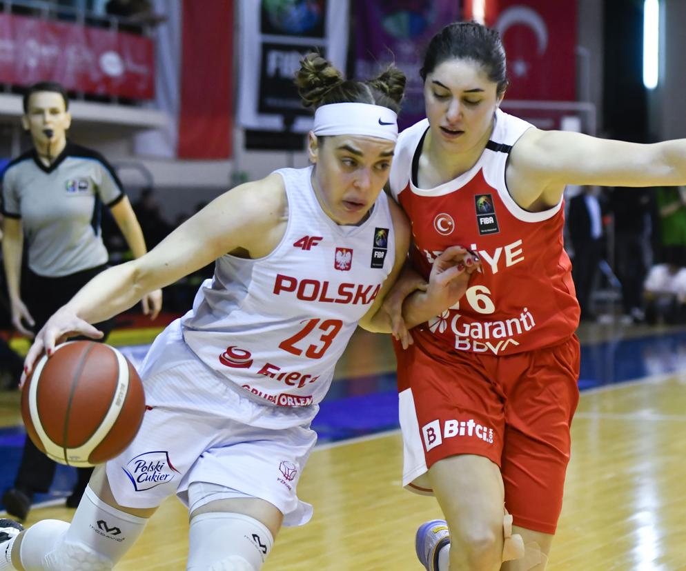 Koszykówka kobiet, mecz Polska - Turcja. Marissa Kastanek