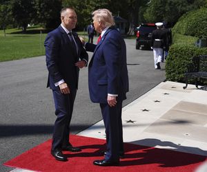 Trump powitał Nawrockiego przed Białym Domem