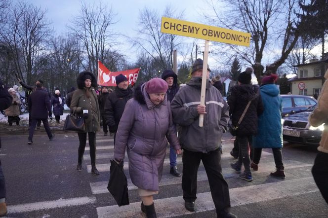 Protest kielczan przeciw budowie S74