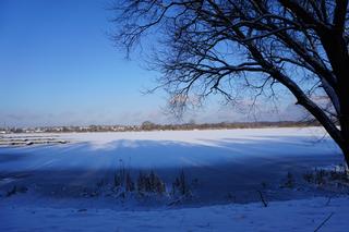 Letnia atrakcja w zimowej odsłonie. Zobacz oblodzony zalew Dojlidy