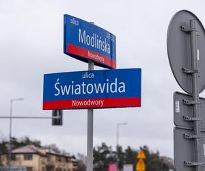 Skrzyżowanie Modlińska – Światowida na Białołęce w Warszawie