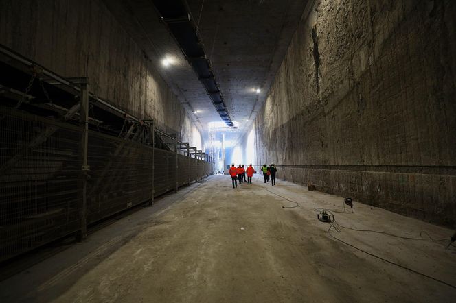 Budowa tunelu w Łodzi - przystanek Polesie