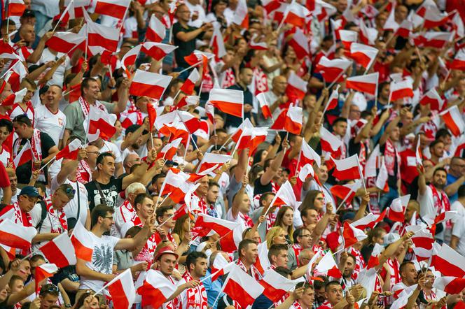 Kibice na meczu Polska - Izrael
