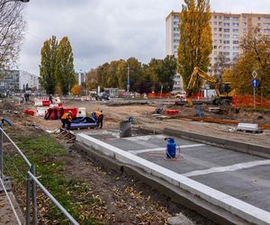 Budowa tramwaju na Stegny w Warszawie