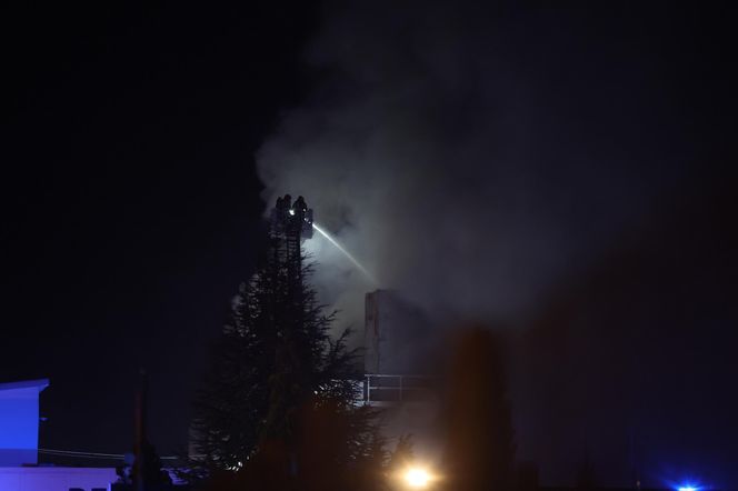 Pożar hali w Sosnowcu