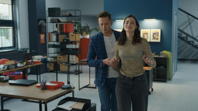 Barwy szczęścia, odcinek 3164. Błażej (Piotr Ligienza), Weronika (Maria Świłpa)