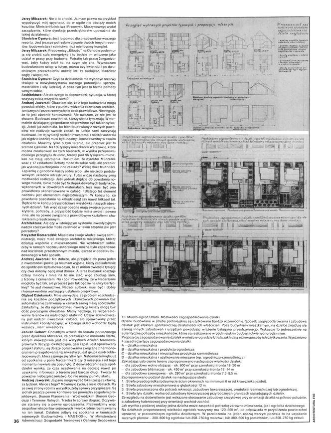 Miasto-ogród Utrata „Architektura 4/1983