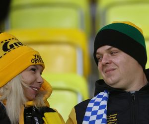 Kibice GKS Katowice na meczu z Piastem Gliwice 8.11.2025