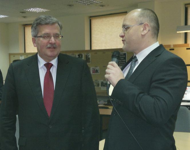 Bronisław Komorowski w redakcji Super Expressu i SE.pl