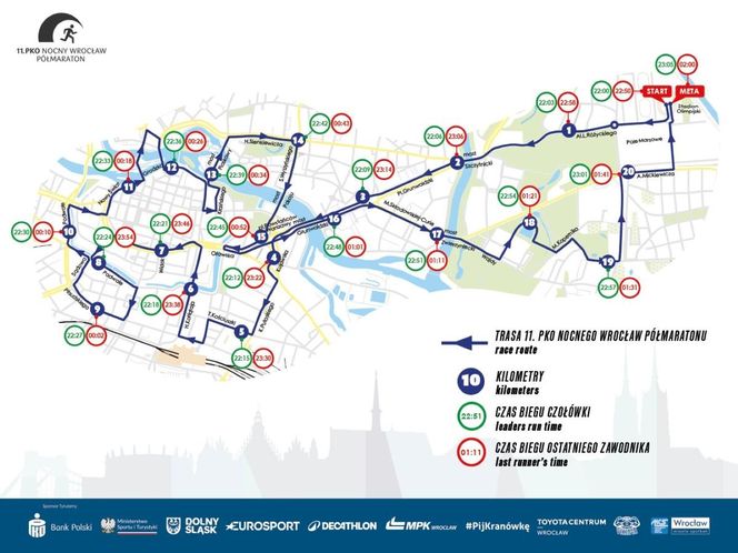 Nocny Półmaraton we Wrocławiu