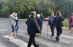 Blokada drogi przed wysypiskiem śmieci w Sosnowcu 