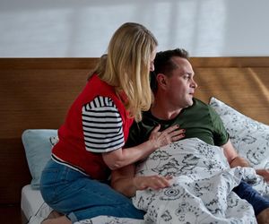 Na Wspólnej, odc 4025. Renata (Marta Jankowska), Sławek (Mariusz Słupiński)