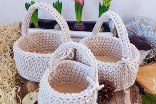 Koszyczek wielkanocny ze sznurka