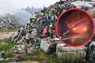Nielegalne składowisko tekstyliów w Kamieńcu. Wójt mówi, że odpadów nie usunie
