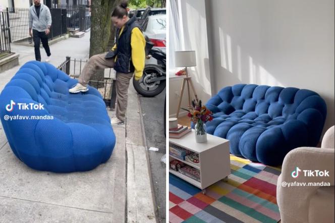 Sofa znaleziona na ulicy