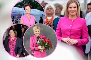 Marta Nawrocka kocha róż! Byłe pierwsze damy też wybierały ten kolor [DUŻO ZDJĘĆ]