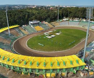 Stadion żużlowy w Zielonej Górze z lotu ptaka