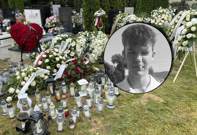 Grób harcerza Dominika utonął w kwiatach