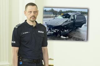 Wypadek szefa policji na A1. Najnowsze informacje o stanie zdrowia komendanta