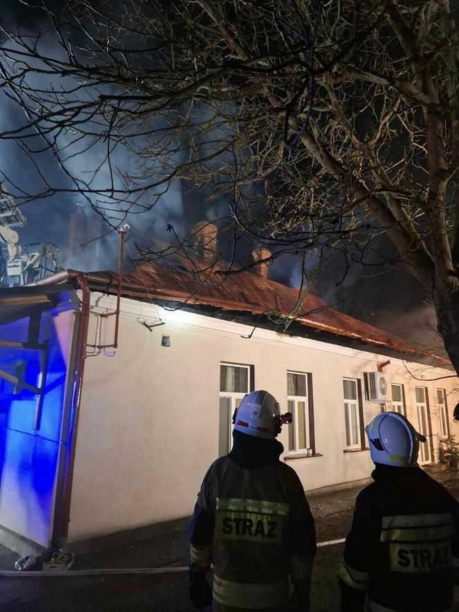 Pożar plebanii w Jaworniku Polskim