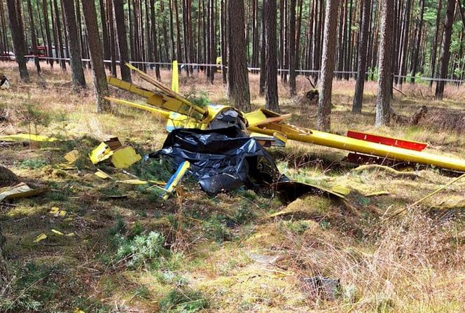 W okolicy Borska spadł szybowiec. Pilot zginął na miejscu