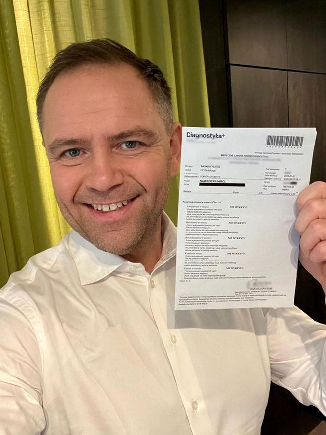 Karol Nawrocki się przebadał! Mamy wyniki testów na narkotyki
