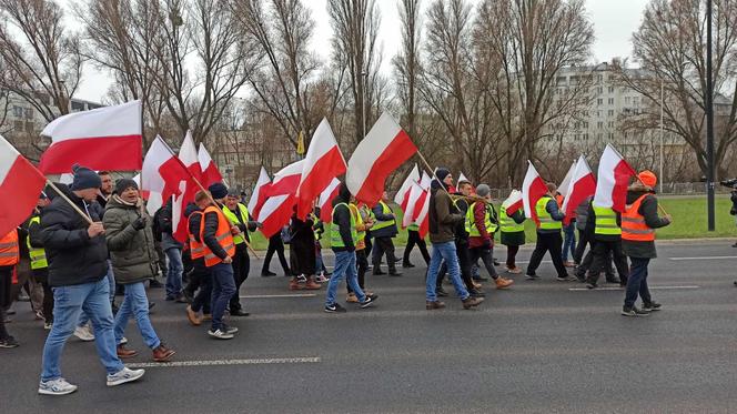 Protest rolników w woj. lubelskim. Rolnicy w Lublinie rozpoczęli przemarsz. Mamy zdjęcia!