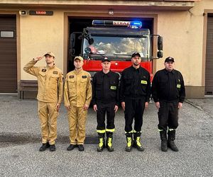 Hołd małopolskich strażaków dla zmarłego kolegi