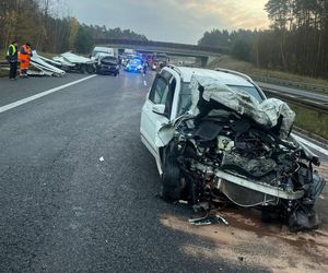 Wypadek na autostradzie A4 w Pławniowicach