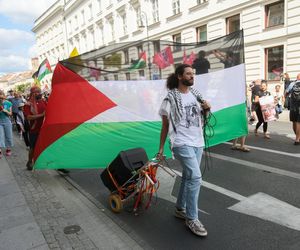 Marsz dla Palestyny przeszedł w niedzielę, 17 sierpnia ulicami Warszawy