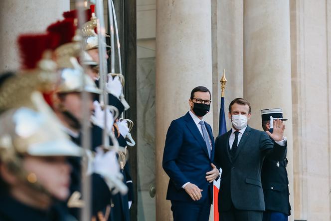 Premier Mateusz Morawiecki w Pałacu Elizejskim