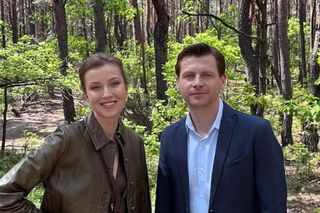 M jak miłość na planie. Adam Karski (Patryk Szwichtenberg), Natalka (Dominika Suchecka)