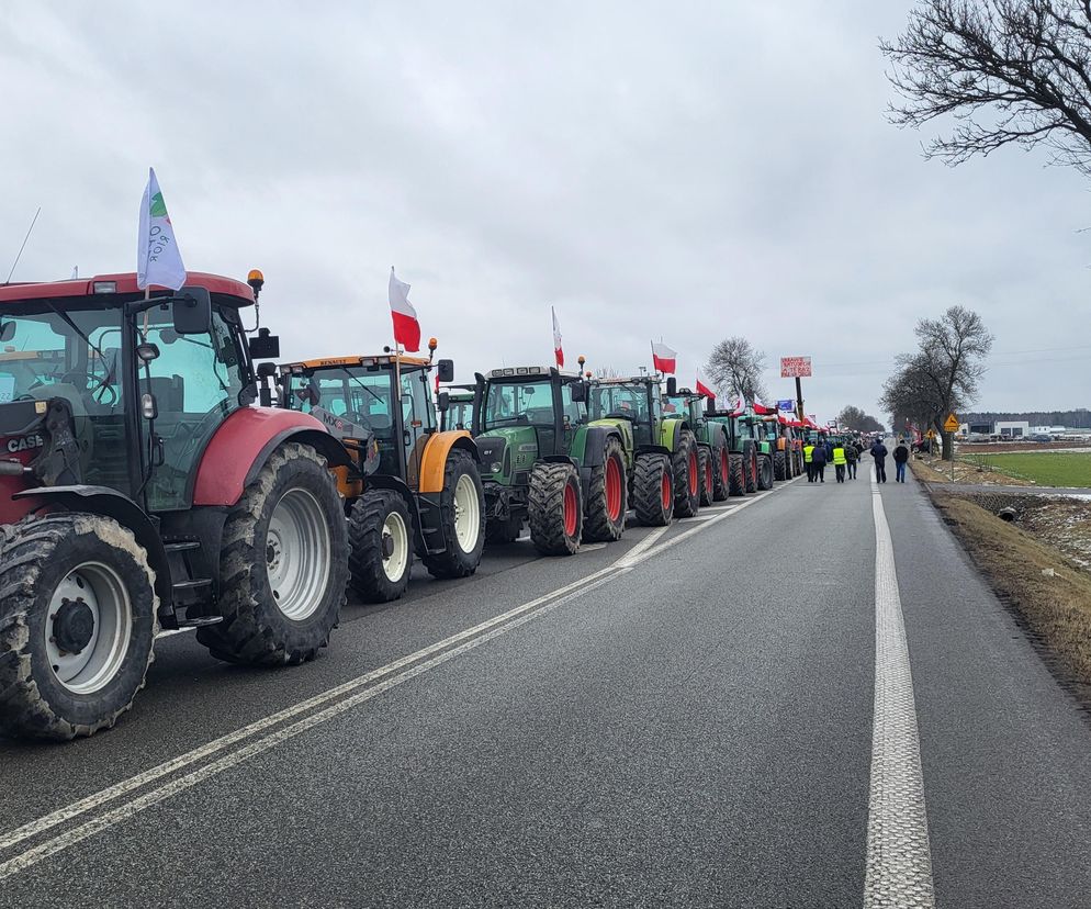 Protest rolników Zdany- Zbuczyn 