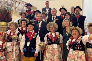 Koło Gospodyń Wiejskich w Puszynie na Dożynkach Prezydenckich w Warszawie