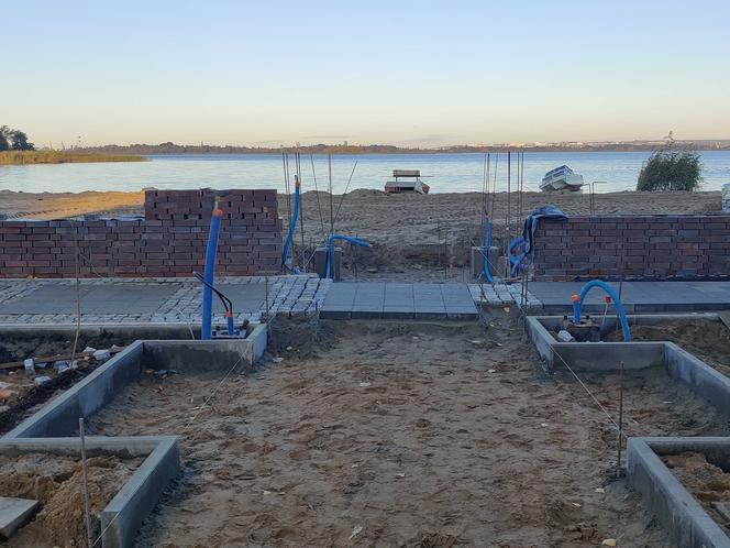 Przebudowa kąpieliska w Dąbiu - październik 2020