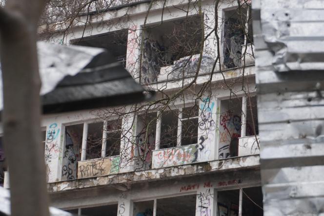 Sanatorium Zdrowie w Orłowie. Zniszczony budynek