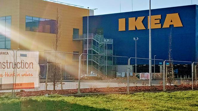 Budowa sklepu IKEA w Szczecinie - grudzień 2020